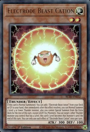 Electrode Beast Cation (BLTR-EN032) - Battles of Legend: Terminal Revenge 1st Edition Battles of Legend: Terminal Revenge Yugioh Single Squirtle Squad Card Shop.