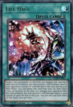 Life Hack (BLTR-EN041) - Battles of Legend: Terminal Revenge 1st Edition Battles of Legend: Terminal Revenge Yugioh Single Squirtle Squad Card Shop.