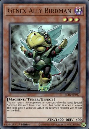 Genex Ally Birdman (BLTR-EN057) - Battles of Legend: Terminal Revenge 1st Edition Battles of Legend: Terminal Revenge Yugioh Single Squirtle Squad Card Shop.
