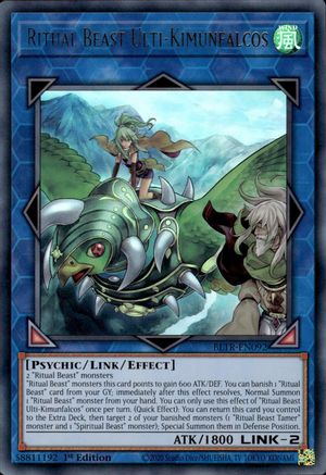 Ritual Beast Ulti-Kimunfalcos (BLTR-EN092) - Battles of Legend: Terminal Revenge 1st Edition Battles of Legend: Terminal Revenge Yugioh Single Squirtle Squad Card Shop.