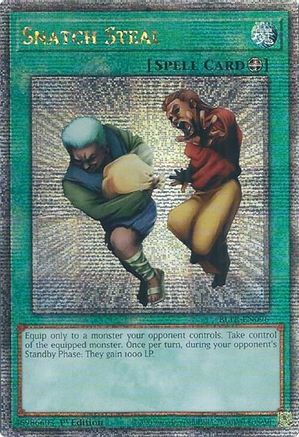 Snatch Steal (Quarter Century Secret Rare) (BLTR-EN096) - Battles of Legend: Terminal Revenge 1st Edition Battles of Legend: Terminal Revenge Yugioh Single Squirtle Squad Card Shop.