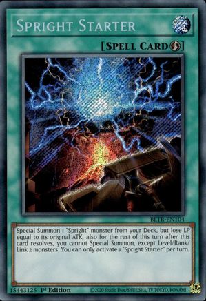 Spright Starter (BLTR-EN104) - Battles of Legend: Terminal Revenge 1st Edition Battles of Legend: Terminal Revenge Yugioh Single Squirtle Squad Card Shop.