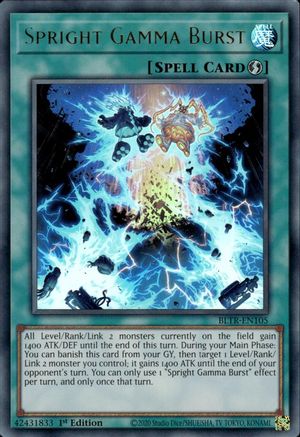 Spright Gamma Burst (BLTR-EN105) - Battles of Legend: Terminal Revenge 1st Edition Battles of Legend: Terminal Revenge Yugioh Single Squirtle Squad Card Shop.