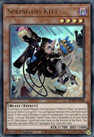 Springans Kitt (BLTR-EN108) - Battles of Legend: Terminal Revenge 1st Edition Battles of Legend: Terminal Revenge Yugioh Single Squirtle Squad Card Shop.