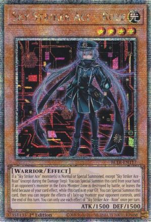 Sky Striker Ace - Roze (Alternate Art) (Quarter Century Secret Rare) (BLTR-EN117) - Battles of Legend: Terminal Revenge 1st Edition Battles of Legend: Terminal Revenge Yugioh Single Squirtle Squad Card Shop.