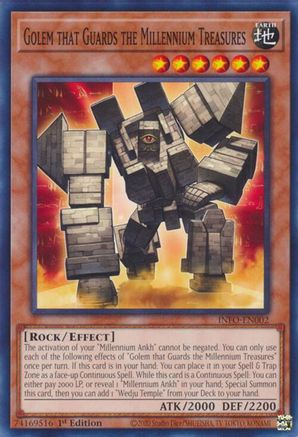 Golem that Guards the Millennium Treasures (INFO-EN002) - The Infinite Forbidden 1st Edition The Infinite Forbidden Yugioh Single Squirtle Squad Card Shop.