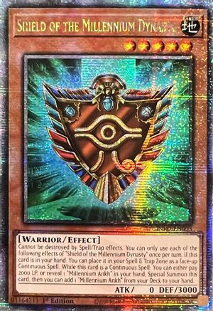 Shield of the Millennium Dynasty (Quarter Century Secret Rare) (INFO-EN003) - The Infinite Forbidden 1st Edition The Infinite Forbidden Yugioh Single Squirtle Squad Card Shop.