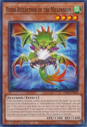 Fiend Reflection of the Millennium (INFO-EN005) - The Infinite Forbidden 1st Edition The Infinite Forbidden Yugioh Single Squirtle Squad Card Shop.