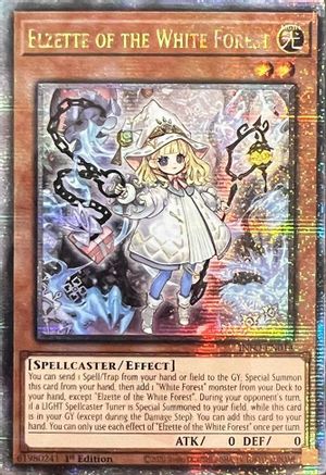 Elzette of the White Forest (Quarter Century Secret Rare) (INFO-EN014) - The Infinite Forbidden 1st Edition The Infinite Forbidden Yugioh Single Squirtle Squad Card Shop.