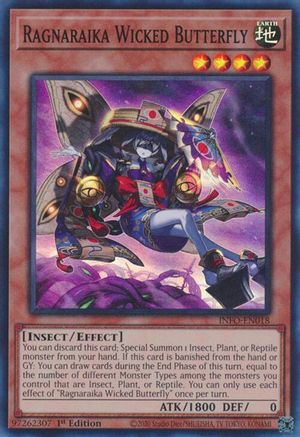 Ragnaraika Wicked Butterfly (INFO-EN018) - The Infinite Forbidden 1st Edition The Infinite Forbidden Yugioh Single Squirtle Squad Card Shop.