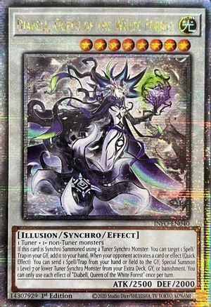 Diabell, Queen of the White Forest (Quarter Century Secret Rare) (INFO-EN040) - The Infinite Forbidden 1st Edition The Infinite Forbidden Yugioh Single Squirtle Squad Card Shop.