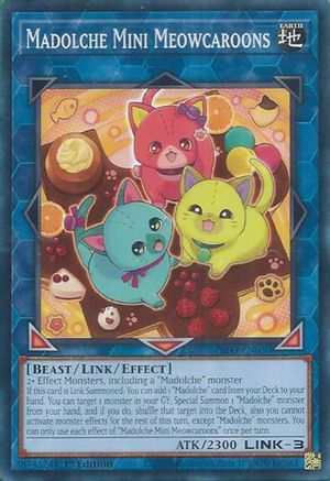 Madolche Mini Meowcaroons (INFO-EN050) - The Infinite Forbidden 1st Edition The Infinite Forbidden Yugioh Single Squirtle Squad Card Shop.