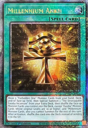 Millennium Ankh (Quarter Century Secret Rare) (INFO-EN053) - The Infinite Forbidden 1st Edition The Infinite Forbidden Yugioh Single Squirtle Squad Card Shop.