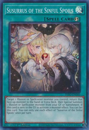 Susurrus of the Sinful Spoils (INFO-EN060) - The Infinite Forbidden 1st Edition The Infinite Forbidden Yugioh Single Squirtle Squad Card Shop.