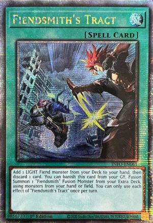 Fiendsmith's Tract (Quarter Century Secret Rare) (INFO-EN061) - The Infinite Forbidden 1st Edition The Infinite Forbidden Yugioh Single Squirtle Squad Card Shop.