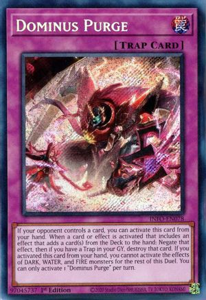 Dominus Purge (INFO-EN078) - The Infinite Forbidden 1st Edition The Infinite Forbidden Yugioh Single Squirtle Squad Card Shop.