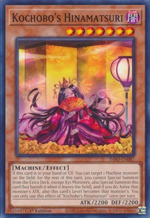 Kochobo's Hinamatsuri (INFO-EN087) - The Infinite Forbidden 1st Edition The Infinite Forbidden Yugioh Single Squirtle Squad Card Shop.
