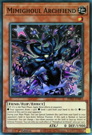 Mimighoul Archfiend (INFO-EN093) - The Infinite Forbidden 1st Edition The Infinite Forbidden Yugioh Single Squirtle Squad Card Shop.