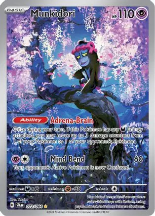 Munkidori 072/064 – Shrouded Fable – Illustration Rare Pokémon Card SV: Shrouded Fable Pokemon Single Squirtle Squad Card Shop.