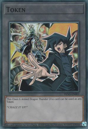 Token: Chazz & Armed Dragon Thunder LV10 (TKN5-EN007) - The Infinite Forbidden Unlimited The Infinite Forbidden Yugioh Single Squirtle Squad Card Shop.