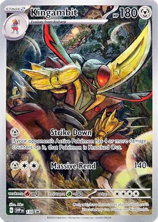 Kingambit 130 - Holofoil SV Scarlet & Violet Promo Cards - Promo SV: Scarlet & Violet Promo Cards Pokemon Single Squirtle Squad Card Shop.