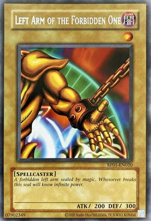 Left Arm of the Forbidden One (RP01-EN020) - Retro Pack (2020 Date Reprint) Unlimited Retro Pack (2020 Date Reprint) Yugioh Single Squirtle Squad Card Shop.