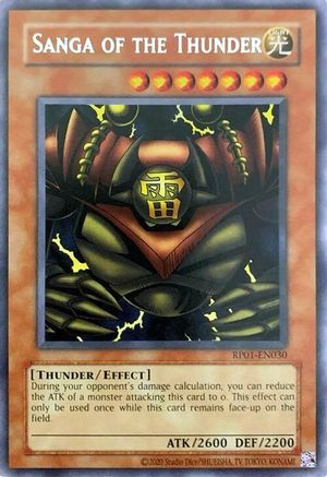 Sanga of the Thunder (RP01-EN030) - Retro Pack (2020 Date Reprint) Unlimited Retro Pack (2020 Date Reprint) Yugioh Single Squirtle Squad Card Shop.