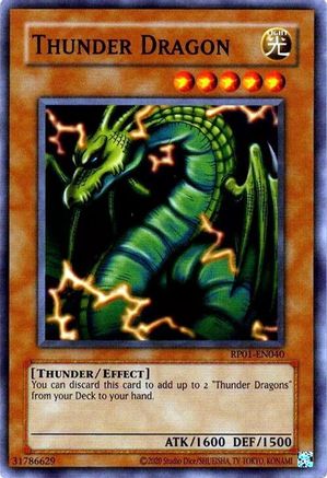 Thunder Dragon (RP01-EN040) - Retro Pack (2020 Date Reprint) Unlimited Retro Pack (2020 Date Reprint) Yugioh Single Squirtle Squad Card Shop.