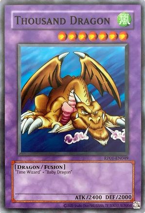 Thousand Dragon (RP01-EN049) - Retro Pack (2020 Date Reprint) Unlimited Retro Pack (2020 Date Reprint) Yugioh Single Squirtle Squad Card Shop.