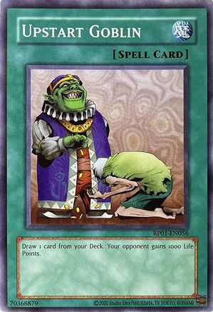 Upstart Goblin (RP01-EN056) - Retro Pack (2020 Date Reprint) Unlimited Retro Pack (2020 Date Reprint) Yugioh Single Squirtle Squad Card Shop.