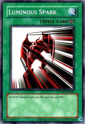 Luminous Spark (RP01-EN081) - Retro Pack (2020 Date Reprint) Unlimited Retro Pack (2020 Date Reprint) Yugioh Single Squirtle Squad Card Shop.