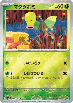 Bellsprout (Poke Ball Pattern) (069/165) - SV2a Pokemon Card 151 Holofoil SV2a: Pokemon Card 151 Pokemon Japanese Single Squirtle Squad Card Shop.