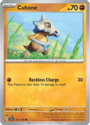 Cubone 072 SV07 Stellar Crown - Common