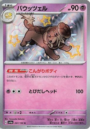 Dachsbun - 267/190 (267/190) - SV4a Shiny Treasure ex Holofoil SV4a: Shiny Treasure ex Pokemon Japanese Single Squirtle Squad Card Shop.