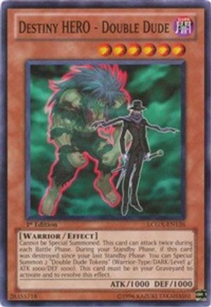 Destiny HERO - Double Dude (LCGX-EN126) - Legendary Collection 2 1st Edition Legendary Collection 2 Yugioh Single Squirtle Squad Card Shop.