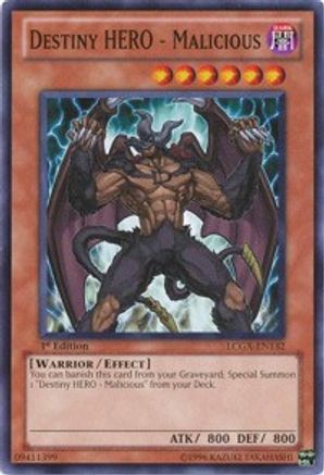 Destiny HERO - Malicious (LCGX-EN132) - Legendary Collection 2 1st Edition Legendary Collection 2 Yugioh Single Squirtle Squad Card Shop.