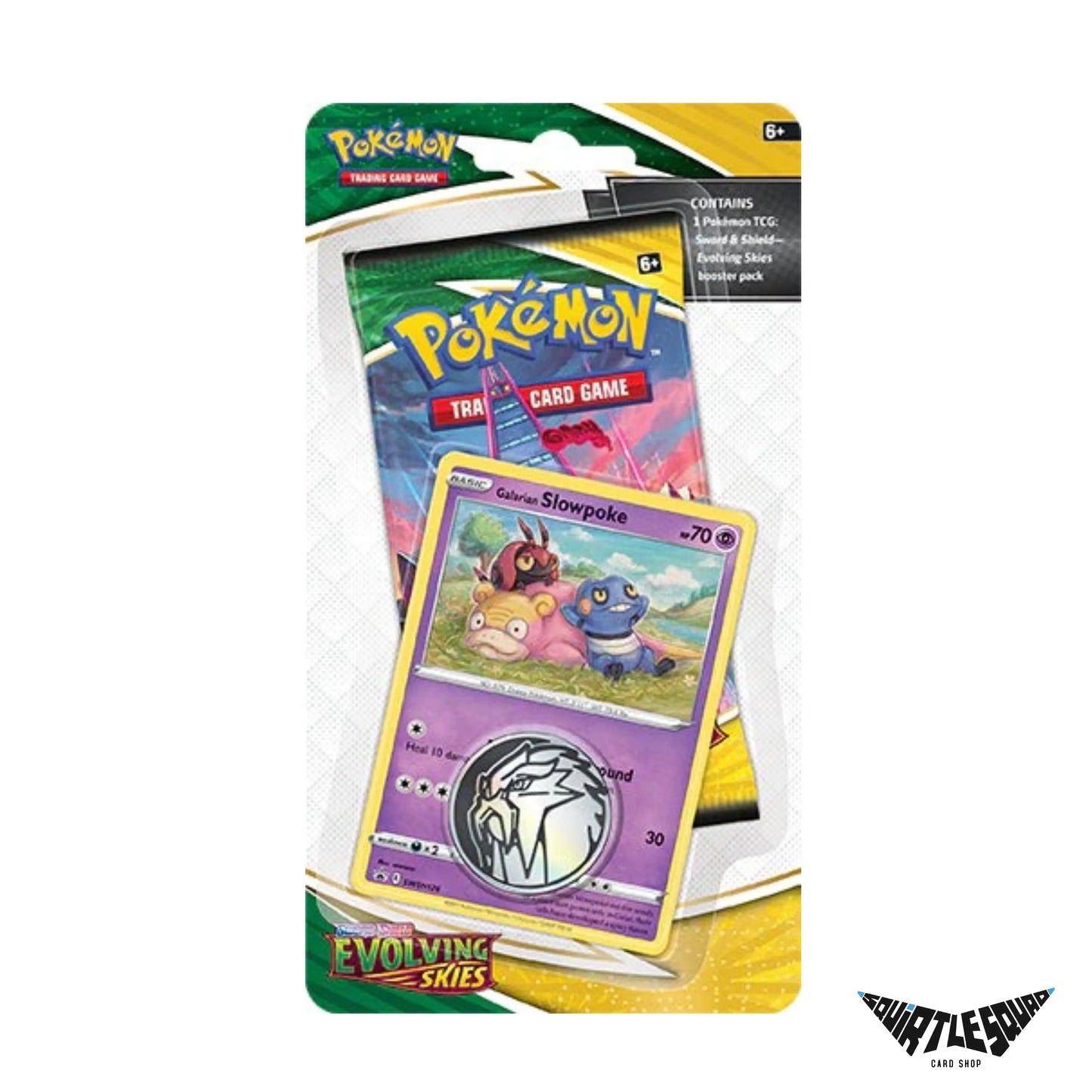 Pokemon - Evolving Skies - Checklane - Galarian Slowpoke Squirtle Squad Card Shop.