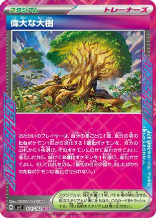 Great Big Tree (101/102) - SV7 Stellar Miracle Holofoil SV7: Stellar Miracle Pokemon Japanese Single Squirtle Squad Card Shop.