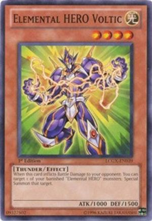 Elemental HERO Voltic (LCGX-EN039) - Legendary Collection 2 1st Edition Legendary Collection 2 Yugioh Single Squirtle Squad Card Shop.