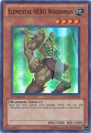 Elemental HERO Woodsman (LCGX-EN034) - Legendary Collection 2 1st Edition Legendary Collection 2 Yugioh Single Squirtle Squad Card Shop.