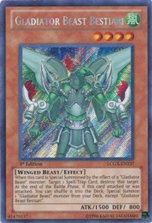 Gladiator Beast Bestiari (LCGX-EN237) - Legendary Collection 2 Unlimited Legendary Collection 2 Yugioh Single Squirtle Squad Card Shop.