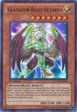 Gladiator Beast Octavius (LCGX-EN235) - Legendary Collection 2 1st Edition Legendary Collection 2 Yugioh Single Squirtle Squad Card Shop.