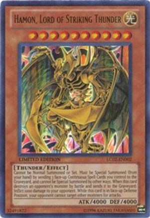 Hamon, Lord of Striking Thunder (LC02-EN002) - Legendary Collection 2 Limited Legendary Collection 2 Yugioh Single Squirtle Squad Card Shop.
