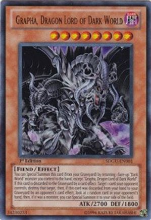 Grapha, Dragon Lord of Dark World (SDGU-EN001) - Structure Deck: Gates of the Underworld Unlimited Structure Deck: Gates of the Underworld Yugioh Single Squirtle Squad Card Shop.