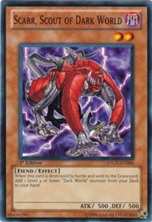 Scarr, Scout of Dark World (SDGU-EN006) - Structure Deck: Gates of the Underworld 1st Edition Structure Deck: Gates of the Underworld Yugioh Single Squirtle Squad Card Shop.
