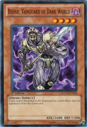 Beiige, Vanguard of Dark World (SDGU-EN010) - Structure Deck: Gates of the Underworld Unlimited Structure Deck: Gates of the Underworld Yugioh Single Squirtle Squad Card Shop.