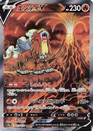 Entei V - 213/172 (213/172) - S12a VSTAR Universe Holofoil S12a: VSTAR Universe Pokemon Japanese Single Squirtle Squad Card Shop.