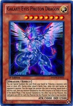 Galaxy-Eyes Photon Dragon (PHSW-EN011) - Photon Shockwave Unlimited Photon Shockwave Yugioh Single Squirtle Squad Card Shop.
