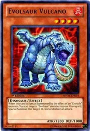 Evolsaur Vulcano (PHSW-EN019) - Photon Shockwave 1st Edition Photon Shockwave Yugioh Single Squirtle Squad Card Shop.