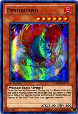 Fenghuang (PHSW-EN033) - Photon Shockwave 1st Edition Photon Shockwave Yugioh Single Squirtle Squad Card Shop.
